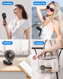 Foto 4 | Foto 4 | Ventilador Portátil Sweetfull De 5000 Mah Recargable Con Viento De 6 Velocidades - Venta Internacional.