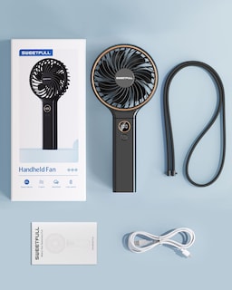 Foto 7 | Foto 7 | Ventilador Portátil Sweetfull De 5000 Mah Recargable Con Viento De 6 Velocidades - Venta Internacional.