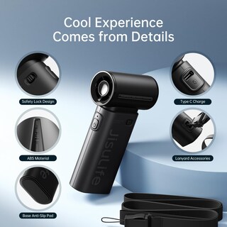 Foto 5 | Foto 5 | Ventilador De Mano Jisulife Life9 Turbo 5000 Mah Recargable Por Usb - Venta Internacional.