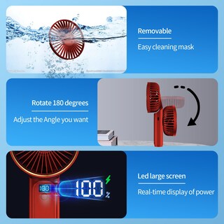 Foto 4 | Foto 4 | Ventilador Portátil Peiyuu De 4000 Mah, Recargable Por Usb - Venta Internacional.
