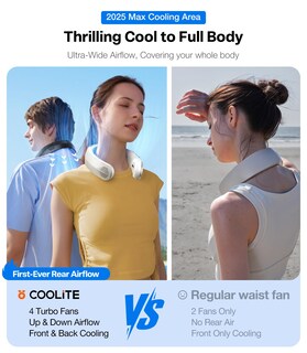 Foto 5 | Foto 5 | Ventilador De Cuello Torras Coolite Con Batería De 14 Horas Refrigeración 360° Negro - Venta Internacional.