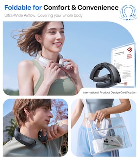Foto 6 | Foto 6 | Ventilador De Cuello Torras Coolite Con Batería De 14 Horas Refrigeración 360° Negro - Venta Internacional.