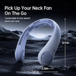 Foto 5 | Foto 5 | Ventilador De Cuello Portátil Jisulife Mejorado Sunny Blue 3900 Mah - Venta Internacional.