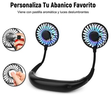 Foto 3 | Foto 3 | Xtellar Ventilador De Cuello Deportivo Portátil Y Silencioso Con Batería Recargable De 3300mah Y Ajuste De Flujo De Aire