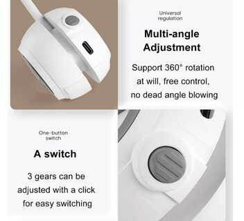 Foto 3 | Foto 3 | Ventilador Portátil De Cuello Xtellar 360° Recargable  Ajustable Y Con Potente Viento