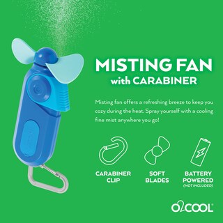 Foto 3 | Foto 3 | Llavero Deportivo Misting Fan O2cool  Tamaño Bolsillo  Con Mosquetón  Paquete De 2 - Venta Internacional.