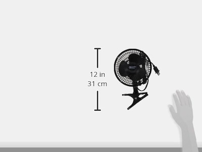 Foto 3 | Foto 3 | Ventilador Portátil Comfort Zone Con Clip 6 Pulgadas Negro - Venta Internacional.