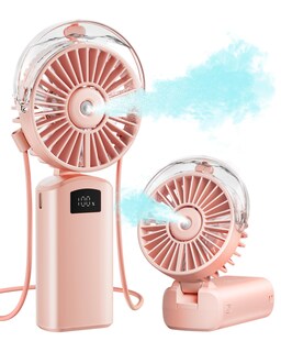 Foto 1 | Foto 1 | Ventilador Nebulizador Portátil Gaiatop De Mano Plegable 180° Color Rosa - Venta Internacional.