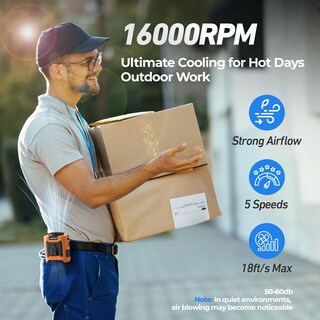 Foto 5 | Foto 5 | Ventilador De Cintura Amacool Portátil Con Clip 10000 Mah Recargable - Venta Internacional.