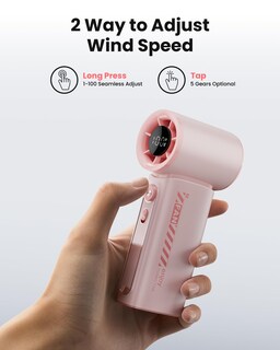Foto 5 | Foto 5 | Ventilador Portátil Koonie 19000 Rpm  100 Velocidades  3600 Mah  Rosa - Venta Internacional.