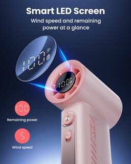 Foto 6 | Foto 6 | Ventilador Portátil Koonie 19000 Rpm  100 Velocidades  3600 Mah  Rosa - Venta Internacional.