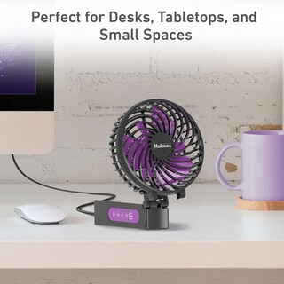 Foto 4 | Foto 4 | Ventilador Portátil De Mano Holmes 4 De 3 Velocidades Recargable Con Usb-c - Venta Internacional.