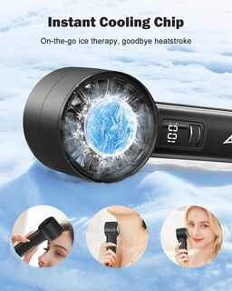 Foto 2 | Foto 2 | Ventilador Portátil Amacool Recargable Con Enfriador De Hielo De 18 Horas - Venta Internacional.