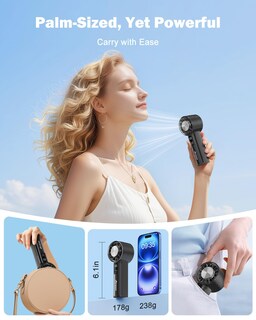 Foto 5 | Foto 5 | Ventilador Portátil Amacool Recargable Con Enfriador De Hielo De 18 Horas - Venta Internacional.