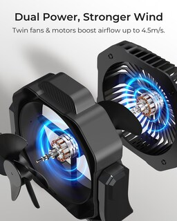 Foto 2 | Foto 2 | Ventilador Portátil Recargable Koonie De 8 Pulgadas Con 27 Horas De Trabajo - Venta Internacional.