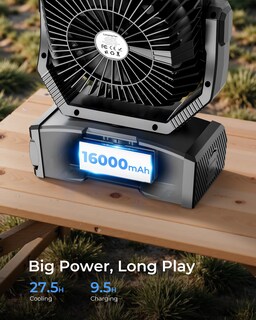 Foto 5 | Foto 5 | Ventilador Portátil Recargable Koonie De 8 Pulgadas Con 27 Horas De Trabajo - Venta Internacional.