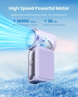 Foto 3 | Foto 3 | Ventilador De Mano Gaiatop Super Mini Portable 6 Velocidades Morado - Venta Internacional.