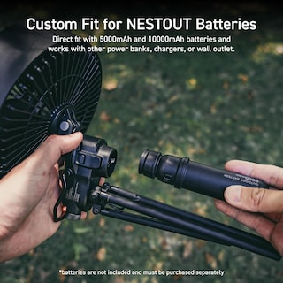 Foto 2 | Foto 2 | Ventilador Portátil Para Acampar Al Aire Libre Nestout Con Trípode Y Temporizador - Venta Internacional.