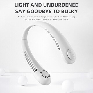 Foto 2 | Foto 2 | Ventilador Portátil Blanco para Cuello-Venta Internacional
