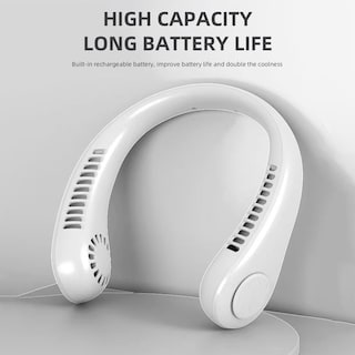 Foto 3 | Foto 3 | Ventilador Portátil Blanco para Cuello-Venta Internacional