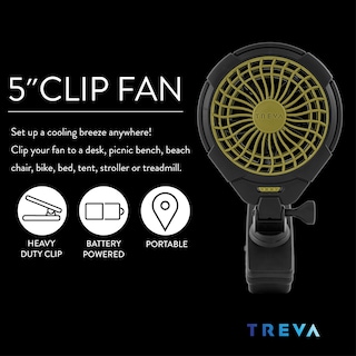 Foto 3 | Foto 3 | Ventilador De Refrigeración O2cool Treva Con Clip Alimentado Por Batería De 5 Pulgadas, Paquete De 2 - Venta Internacional.