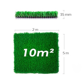 Foto 2 | Foto 2 | Pasto Sintético Ilios Innova Verde 10 Piezas de 100 x 100 cm C/U