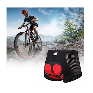 Foto 3 | Foto 3 | Shorts De Ciclismo Pantalones Con Cojín De Silicona M/g Eo Safe Imports Esi-13736 Negro