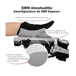 Foto 4 | Foto 4 | Guantes De Bicicleta Transpirables Con Pantalla De Choque M/g Eo Safe Imports Esi-1372 Negro