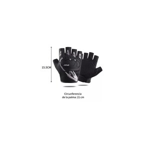 Foto 2 | Foto 2 | Guantes de Ciclismo Eo Safe Imports Negros