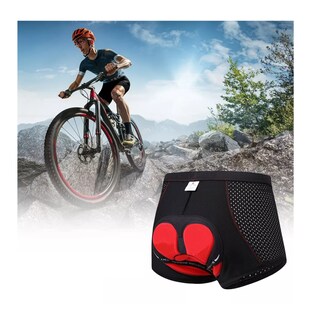 Foto 3 | Foto 3 | Shorts De Ciclismo Pantalones Con Cojín De Silicona G Eo Safe Imports Esi-13737-1 Negro