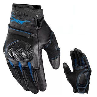 Foto 2 | Foto 2 | Guantes De Microfibra Cuero Y Fibra De Carbono L/xl Eo Safe Imports Esi-13804 Azul