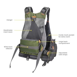Foto 4 | Foto 4 | Chaleco De Pesca Gonex Fly Para Hombre Y Mujer Con Múltiples Bolsillos - Venta Internacional.