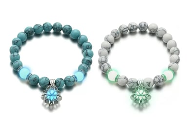 Foto 2 | Foto 2 | 1 Par Pulsera Luminosa De Flor De Loto Para Parejas Brilla Wünd