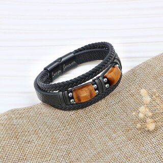 Foto 6 | Foto 6 | Pulsera De Piel Joycuff Grandson Love You Forever - Venta Internacional.