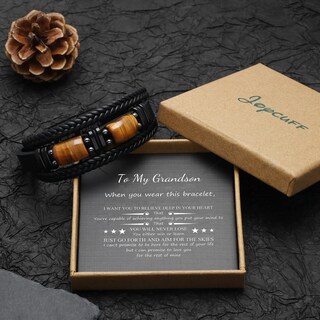 Foto 7 | Foto 7 | Pulsera De Piel Joycuff Grandson Love You Forever - Venta Internacional.