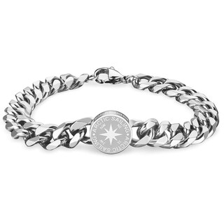 Foto 1 | Foto 1 | Pulsera Bering Arctic Symphony Plateada De Acero Inoxidable Para Hombre - Venta Internacional.