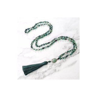 Foto 1 | Foto 1 | Ágata Verde Japa Mala Prayer Meditation, 108 Cuentas - Venta Internacional.