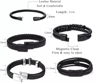 Foto 2 | Foto 2 | Set De 5 Pulseras Xtellar Para Hombre Magnéticas