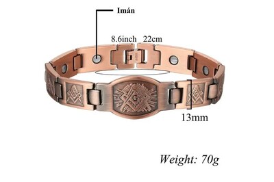 Foto 2 | Foto 2 | Pulsera Xtellar De Terapia De Cobre Puro Magnético De Neodimio