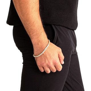 Foto 6 | Foto 6 | Pulsera De Tenis West Coast Jewelry Crucible Para Hombre Chapada En Oro - Venta Internacional.