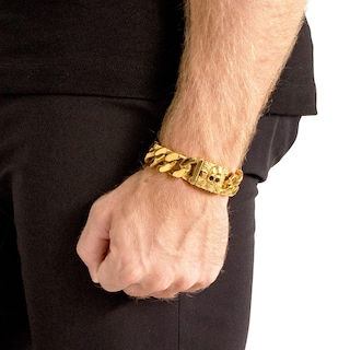 Foto 6 | Foto 6 | Pulsera West Coast Jewelry Crucible Para Hombre, Acero Chapado En Oro - Venta Internacional.