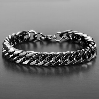 Foto 4 | Foto 4 | Pulsera West Coast Jewelry De Acero Inoxidable Chapada En Negro Para Hombre - Venta Internacional.