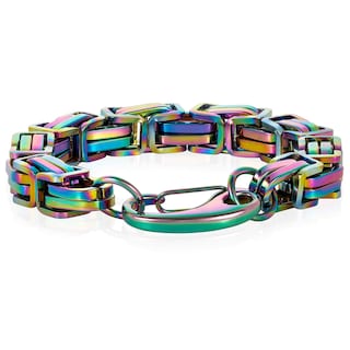 Foto 3 | Foto 3 | Pulsera West Coast Jewelry Crucible Para Hombre, Acero Bizantino - Venta Internacional.