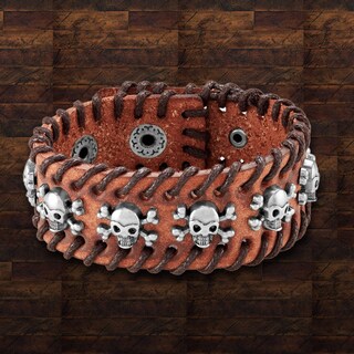 Foto 2 | Foto 2 | Pulsera West Coast Jewelry De Cuero Genuino Para Hombre - Venta Internacional.