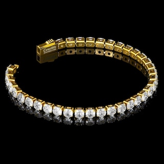 Foto 3 | Foto 3 | Pulsera De Tenis West Coast Jewelry Crucible Para Hombre Chapada En Oro - Venta Internacional.