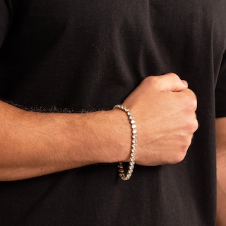 Foto 4 | Foto 4 | Pulsera De Tenis West Coast Jewelry Crucible Para Hombre Chapada En Oro - Venta Internacional.
