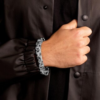 Foto 5 | Foto 5 | Pulsera West Coast Jewelry Crucible Para Hombre, Acero Bizantino - Venta Internacional.