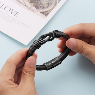Foto 5 | Foto 5 | Pulsera Joycuff De Piel Con Nudo Para Hombre, Marido Y Novio - Venta Internacional.