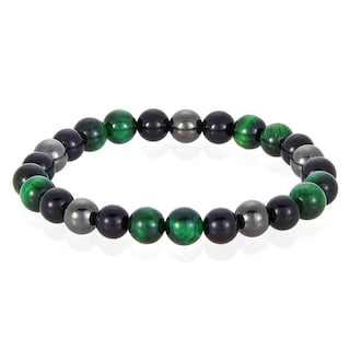 Foto 1 | Foto 1 | Pulsera West Coast Jewelry, Ojo De Tigre Verde, Ónix Y Hematita - Venta Internacional.