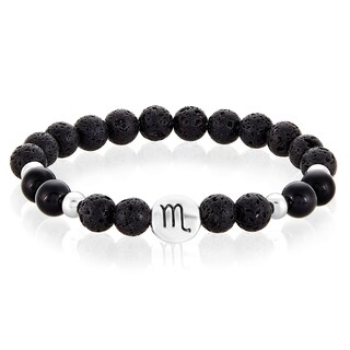 Foto 1 | Foto 1 | Pulsera West Coast Jewelry Para Hombre Con Ágata Y Lava Del Zodiaco Escorpio - Venta Internacional.
